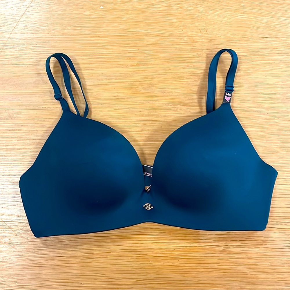 Victoria Secret So Obsessed Padded Bra 34C Dark Turquoise